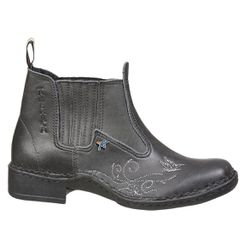 Botina Costura manual feminino Preta - 12718-3 - LOJA TOP AMERICA