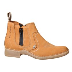 Botina Costura manual com ziper Castor - 43747-1 - LOJA TOP AMERICA