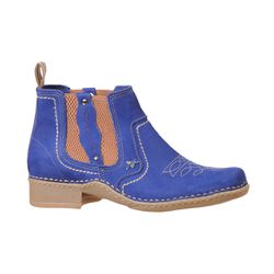 Botina Costura manual feminina BIC ANIL - 43749-4 - LOJA TOP AMERICA