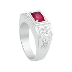 Anel em Prata Formatura Direito Masculino Saul - l... - Lola Braga Acessórios