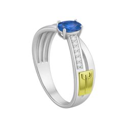 Anel em Prata Formatura Psicologia Oval Pedras - P... - Lola Braga Acessórios