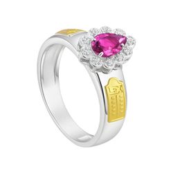 Anel em Prata Formatura Feminino Pedra Zircônia Go... - Lola Braga Acessórios