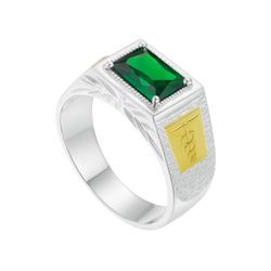Anel em Prata Formatura Masculino Pedra Zircônia 6... - Lola Braga Acessórios