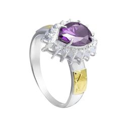 Anel em Prata Formatura Feminino Pedra Zircônia Go... - Lola Braga Acessórios