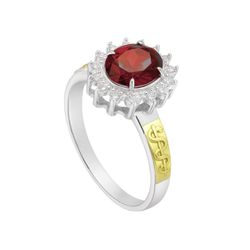 Anel em Prata Formatura Feminino Pedra Oval Grande... - Lola Braga Acessórios