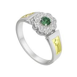 Anel em Prata Formatura Feminino Flor com Pedras R... - Lola Braga Acessórios