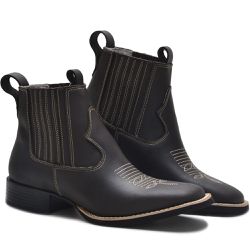 Bota Texana Comanche Fossil Café - Look Stock