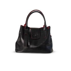 Bolsa Feminina Lorena Rodrigues Lançamento Preto Vermelho - Lorena Rodriguez