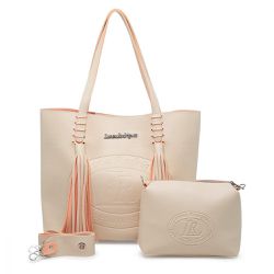 Bolsa Sacola Lr + Nécessaire - Bege - Lorena Rodriguez
