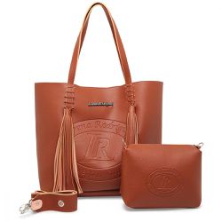 Bolsa Sacola Lr + Nécessaire - Caramelo - Lorena Rodriguez
