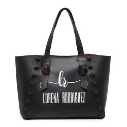Bolsa Sacola Lr - Preta e Vermelha - Lorena Rodriguez