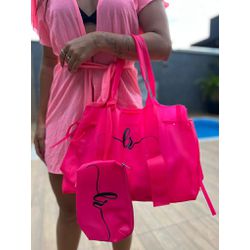 Kit Bolsa Verão + Saída de Praia Pink - Lorena Rodriguez
