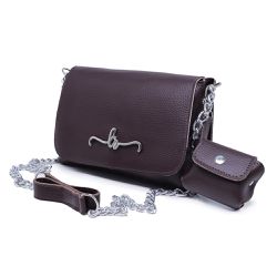 Bolsa Carteira Feminina Com Alça Café - Lorena Rodriguez