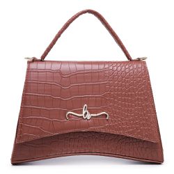 Bolsa Lorena Rodriguez Croco Café - Lorena Rodriguez