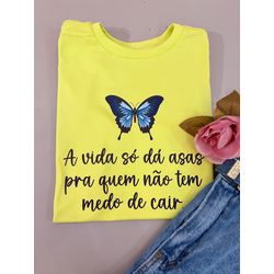 Tee A vida da asas - Verde - LOVE TEE