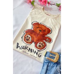 Urso Warning Rabisco - LOVE TEE