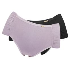 KIT DUETS CALCINHA PLUS BOMBOM ROSA RETRO/PRETO - Love Secret