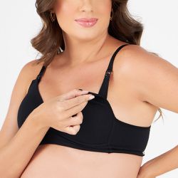 SUTIA AMAMENTAÇÃO COM BOJO PRETO - Love Secret