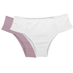 Kit Calcinha Laterais Confort 100%algodÃo Branco/r... - Love Secret