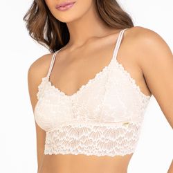 SUTIÃ TOP TRIANGULO SEM BOJO NUDE - Love Secret