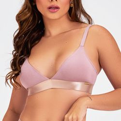 SUTIÃ TOP TRIANGULO ROSA RETRO - Love Secret