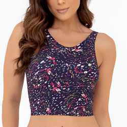 TOP CROPPED ESTAMPA FLORAL SIDERAL - Love Secret