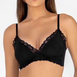 SutiÃ Laser Com Bojo TriÂngulo Preto - Love Secret