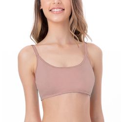 Sutia Top Com Bojo Removivel (liso) Chocolate - Love Secret