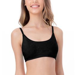 SUTIA TOP COM BOJO REMOVIVEL (LISO) PRETO - Love Secret