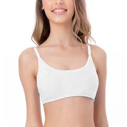 SUTIA TOP COM BOJO REMOVIVEL (LISO) BRANCO - Love Secret