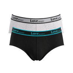 KIT CUECA BRIEF PRETO/MESCLA - Love Secret