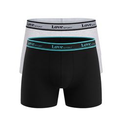 KIT CUECA BOXER PRETO/MESCLA - Love Secret