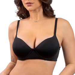 SUTIÃ COM BASE EMBUTIDA PRETO - Love Secret