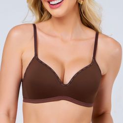 SutiÃ Top Push Up Deep Brown - Love Secret