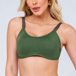 SutiÃ Top Confort Verde Militar - Love Secret