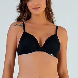 SUTIÃ COM BOJO TRIANGULO PRETO - Love Secret