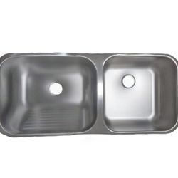 TANQUE DUPLO ESCOVADO 97X43X22CM AÇO INOX 304 LD - LPF DISTRIBUIDORA