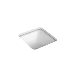 CUBA EMBUTIR QUADRADA DECA 350X350MM BRANCO GELO - LPF DISTRIBUIDORA