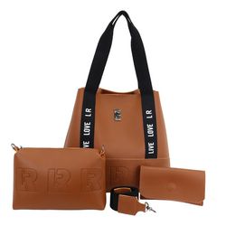 Bolsa Feminina Totebag Saco Kit + Carteira + Necessaire 08 - LR BOLSAS E ACESSÓRIOS