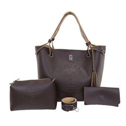 Bolsa Feminina Shopper Kit + Necessaire + Carteira Lr 017 - LR BOLSAS E ACESSÓRIOS