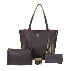Kit De Bolsa Feminina Shopper, Necessaire E Carteira 016 - LR BOLSAS E ACESSÓRIOS