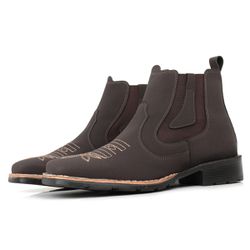 Bota Texana Bordada Masculina Lançamento - 1088 - Lucari Calçados