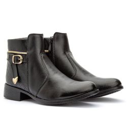 Bota Cano Curto Feminina Com Zíper 33 ao 44 - 207 - Lucari Calçados