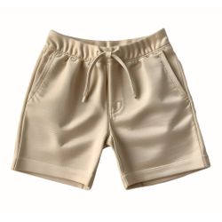 Short Infantil Bege - LucasLunny