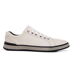 Tênis Sapatênis Masculino casual masculino Bege - ... - LUCKSHOES 
