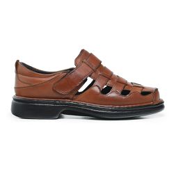 Sandália Masculina Luflex Couro Legítimo de Carnei... - Luflex Conforto