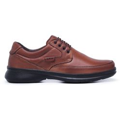Sapato Masculino Casual Confort Em Couro Legitimo ... - Luflex Conforto