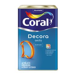 Tinta Acrílica Decora Seda Acetinado Coral 18l - Luidar Tintas