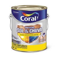 Fundo Impermeabilizante Sol & Chuva Coral 3,6L - Luidar Tintas
