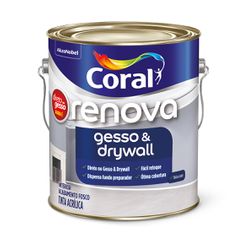 Tinta Acrílica Renova Gesso e Drywall Branco Neve ... - Luidar Tintas
